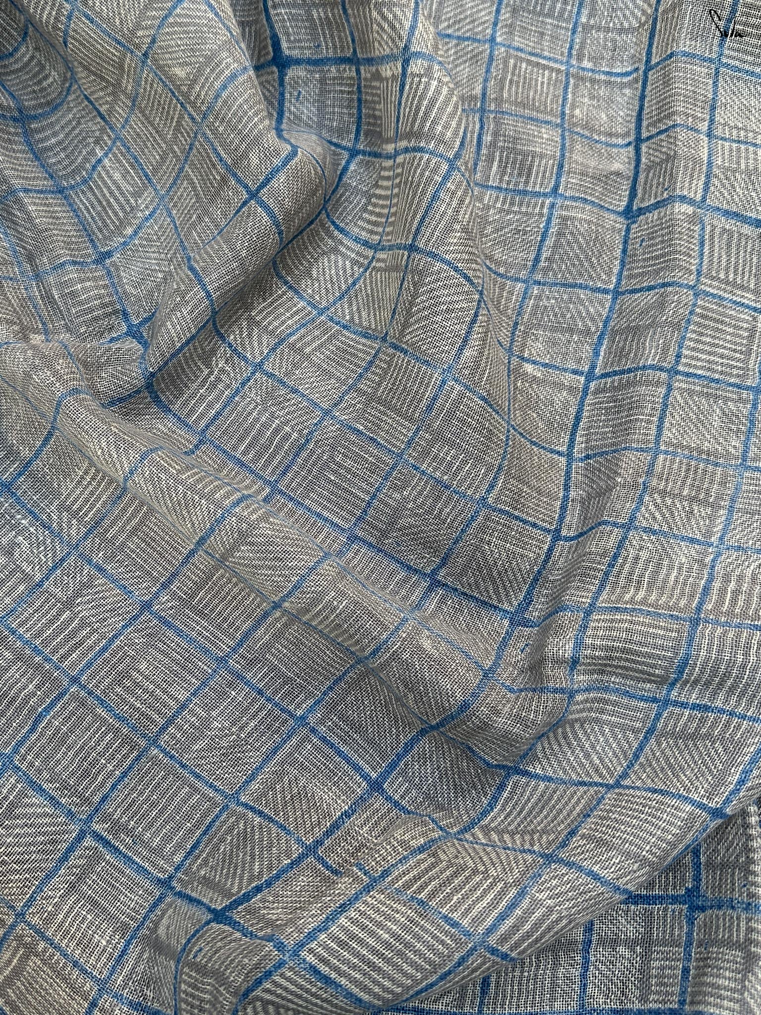 Rang Vistaar (Pure Linen Hand Painted Saree)