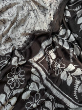 Rongila Batik (Hand Painted Batik Silk Saree)