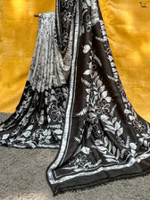 Rongila Batik (Hand Painted Batik Silk Saree)