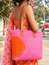 Polka Twist Tote