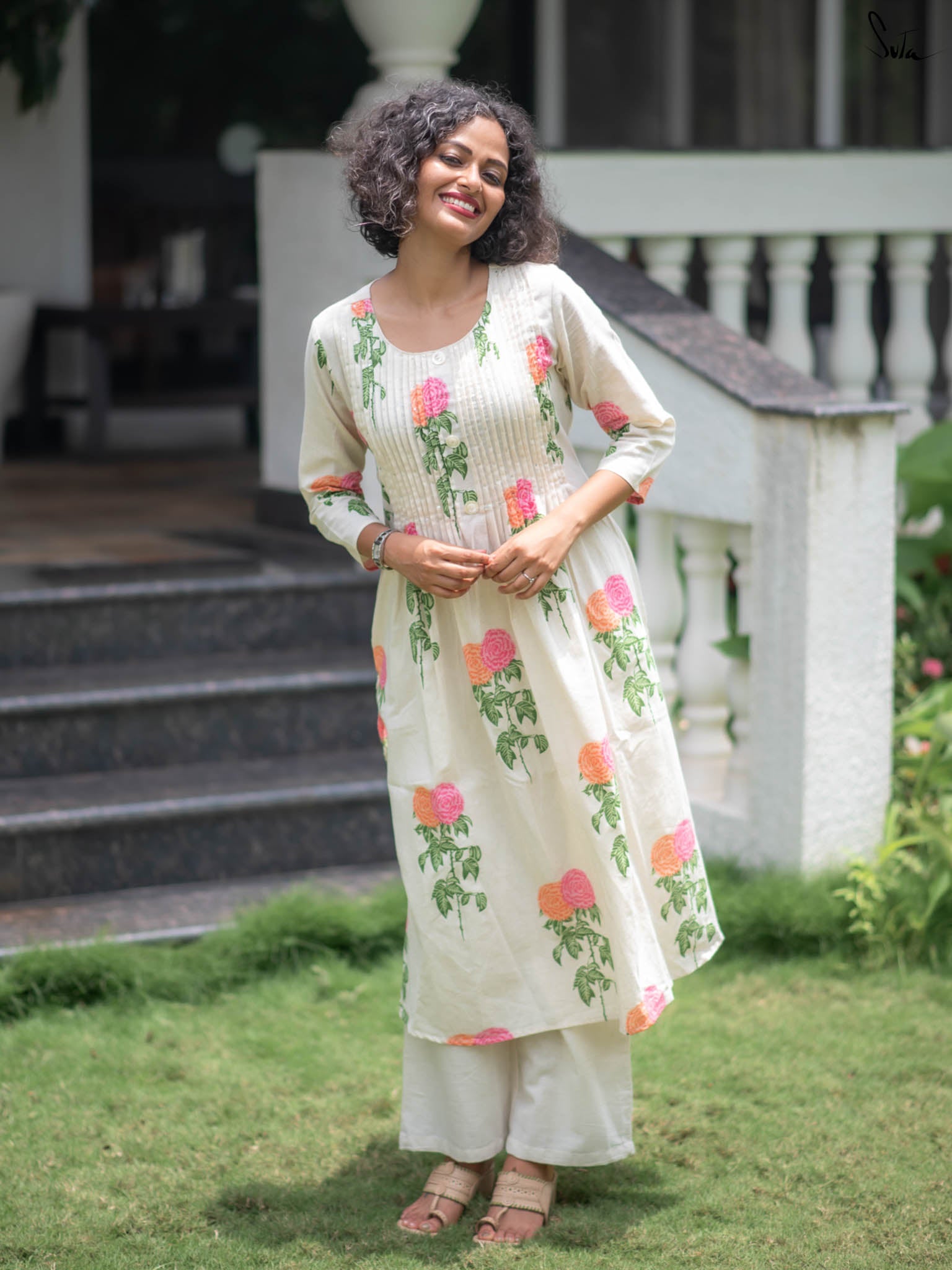 Suta White Cotton Kurta Set