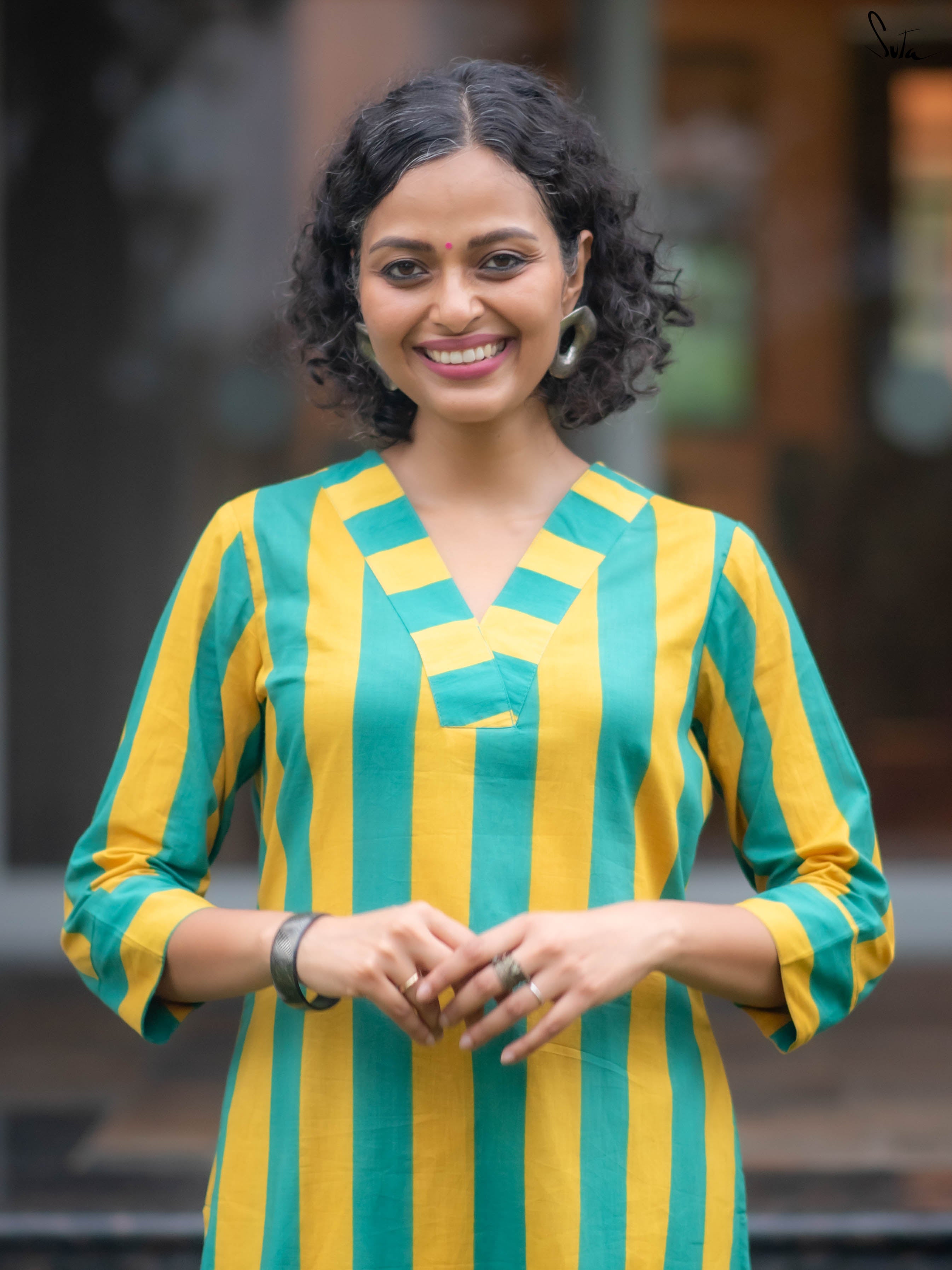 Suta Multicolour Cotton Kurta Set