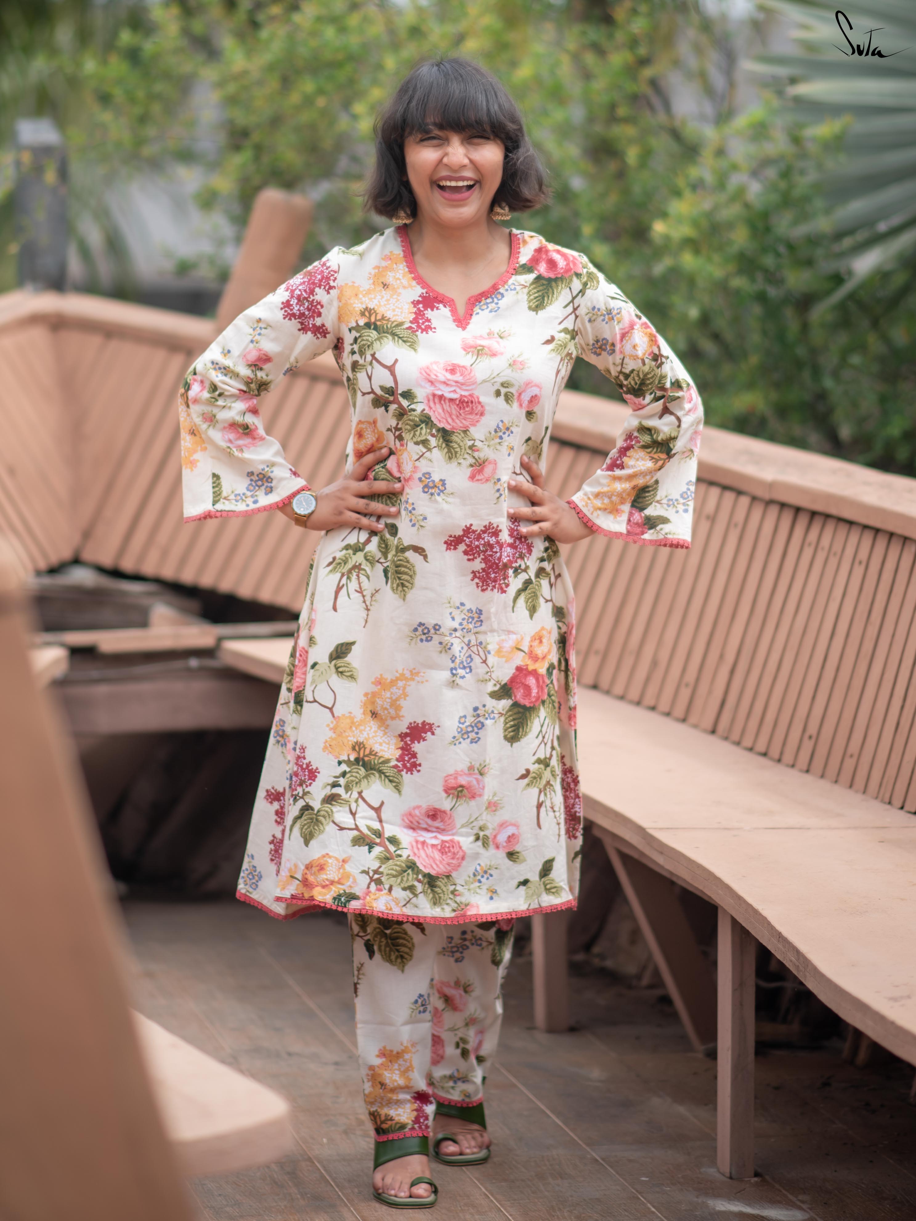 Suta White Cotton Kurta Set