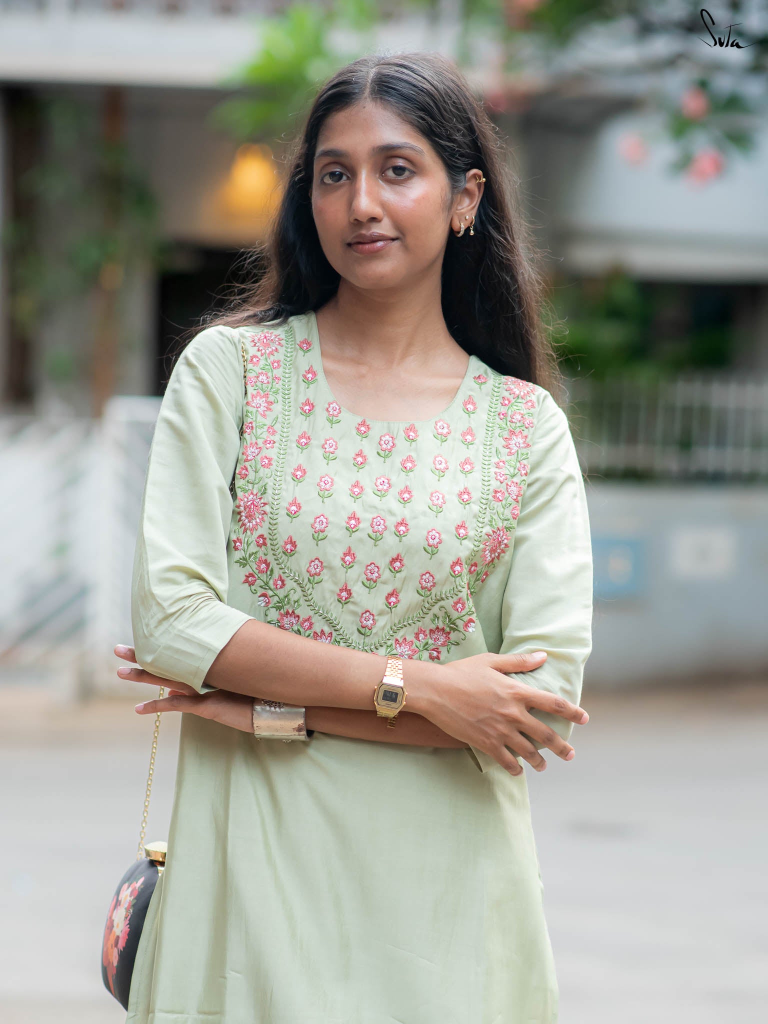 Suta Green Silk Kurta Set