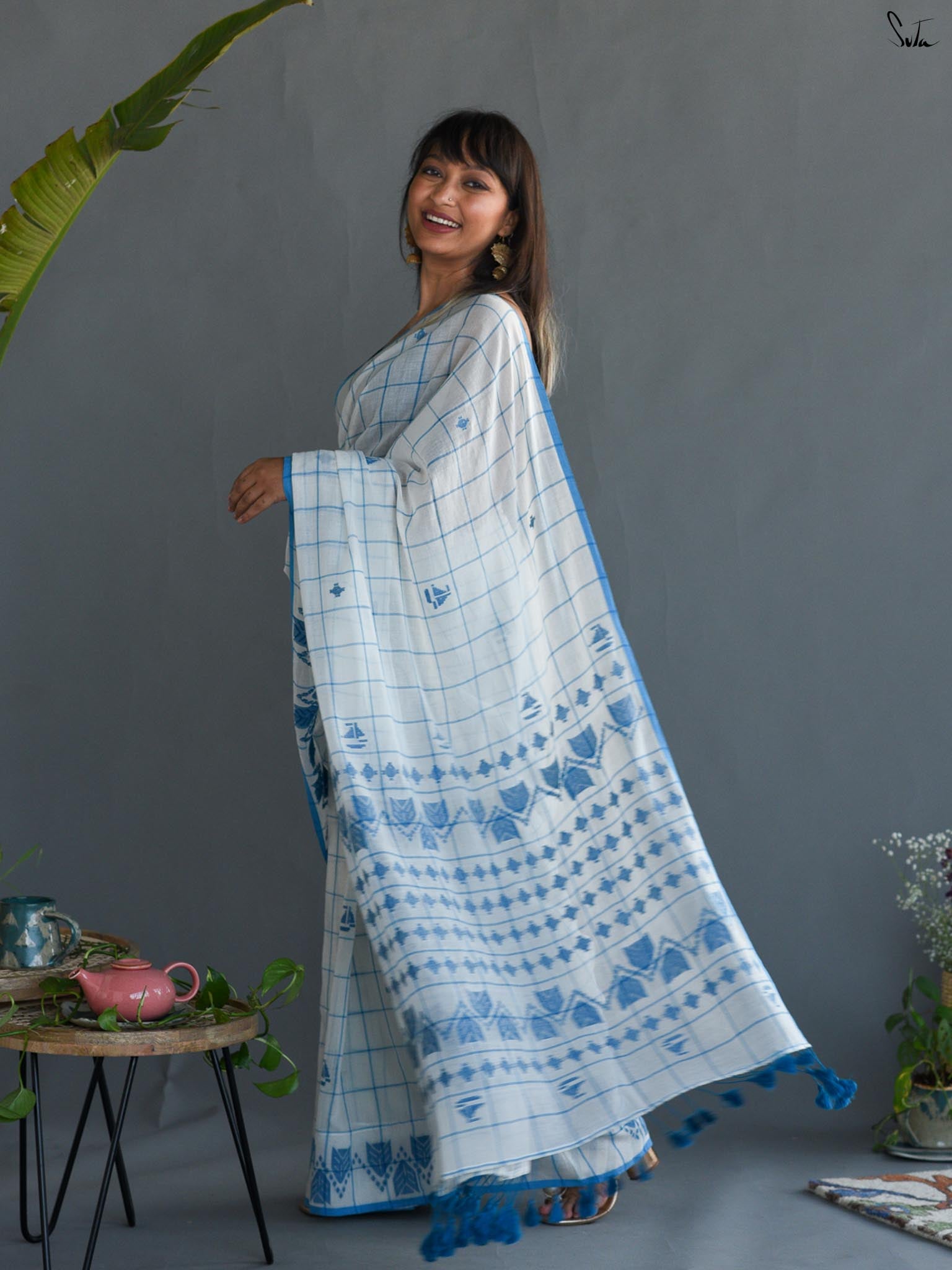 Greek White & Blue