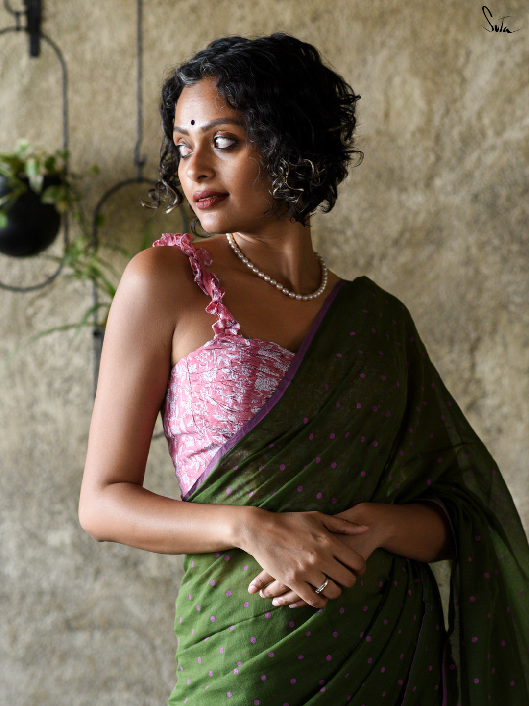 Pothos Polka Saree