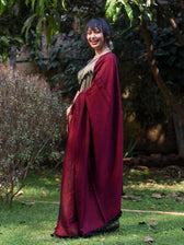 Dark Gold Crayon Saree