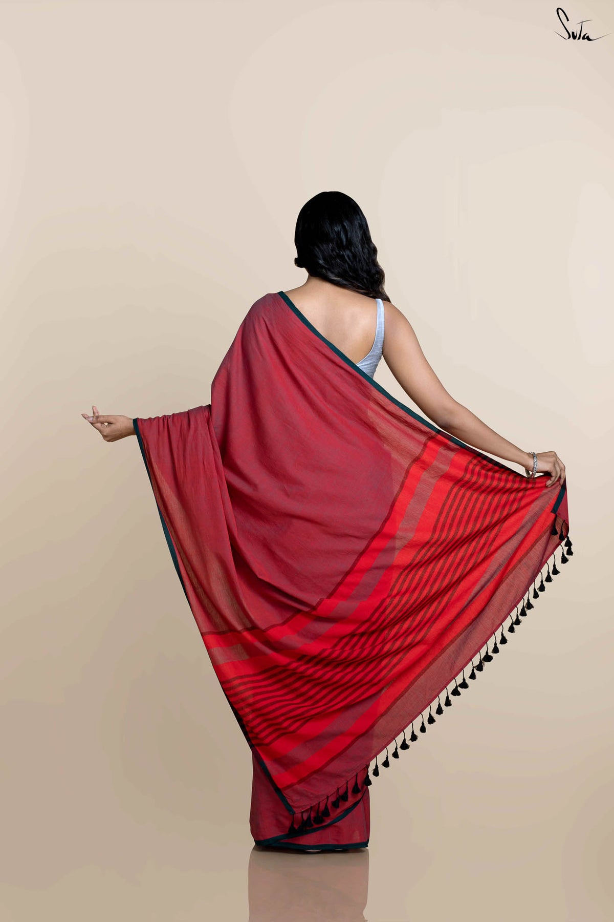Berry Base Saree