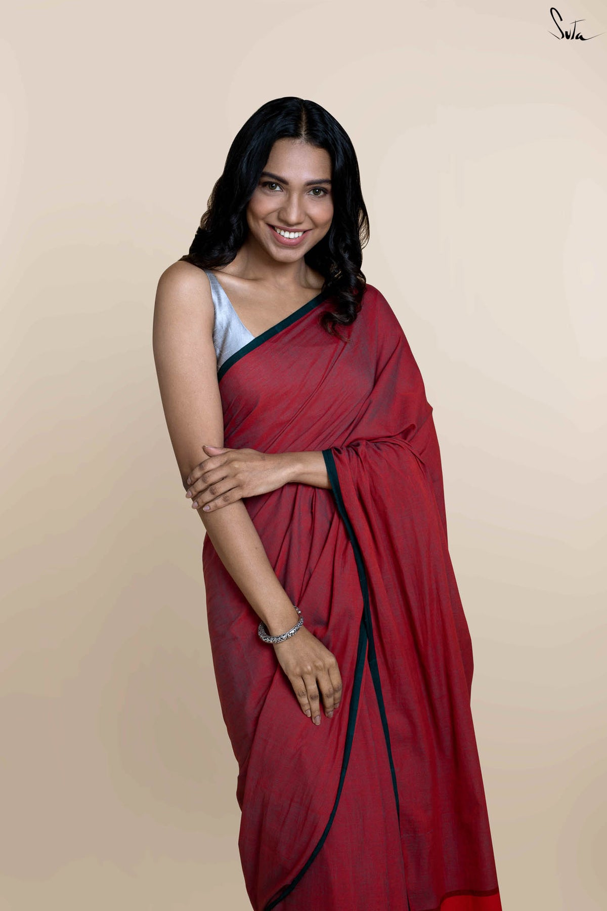 Berry Base Saree