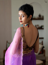 Pink Rose Saree