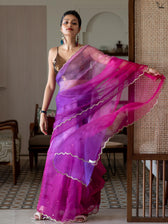 Pink Rose Saree