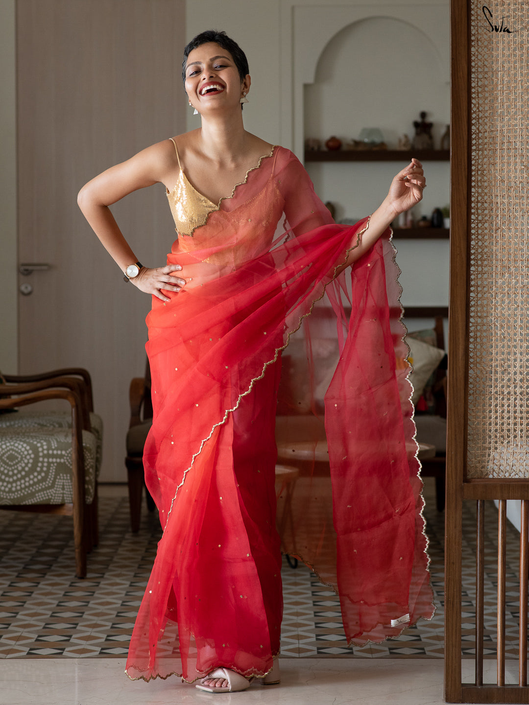 Painted Lady Saree