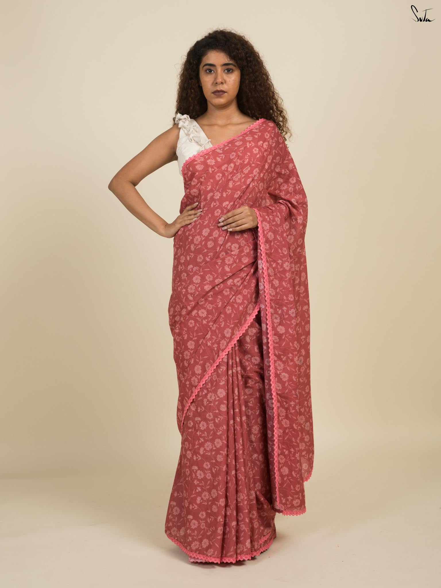 Farm Of Flowers Saree