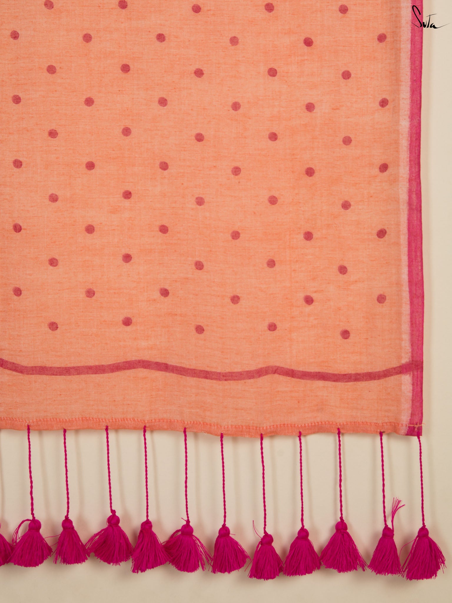 Bright Polka Saree