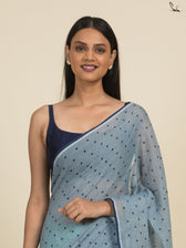 Jhilmil Polka Saree