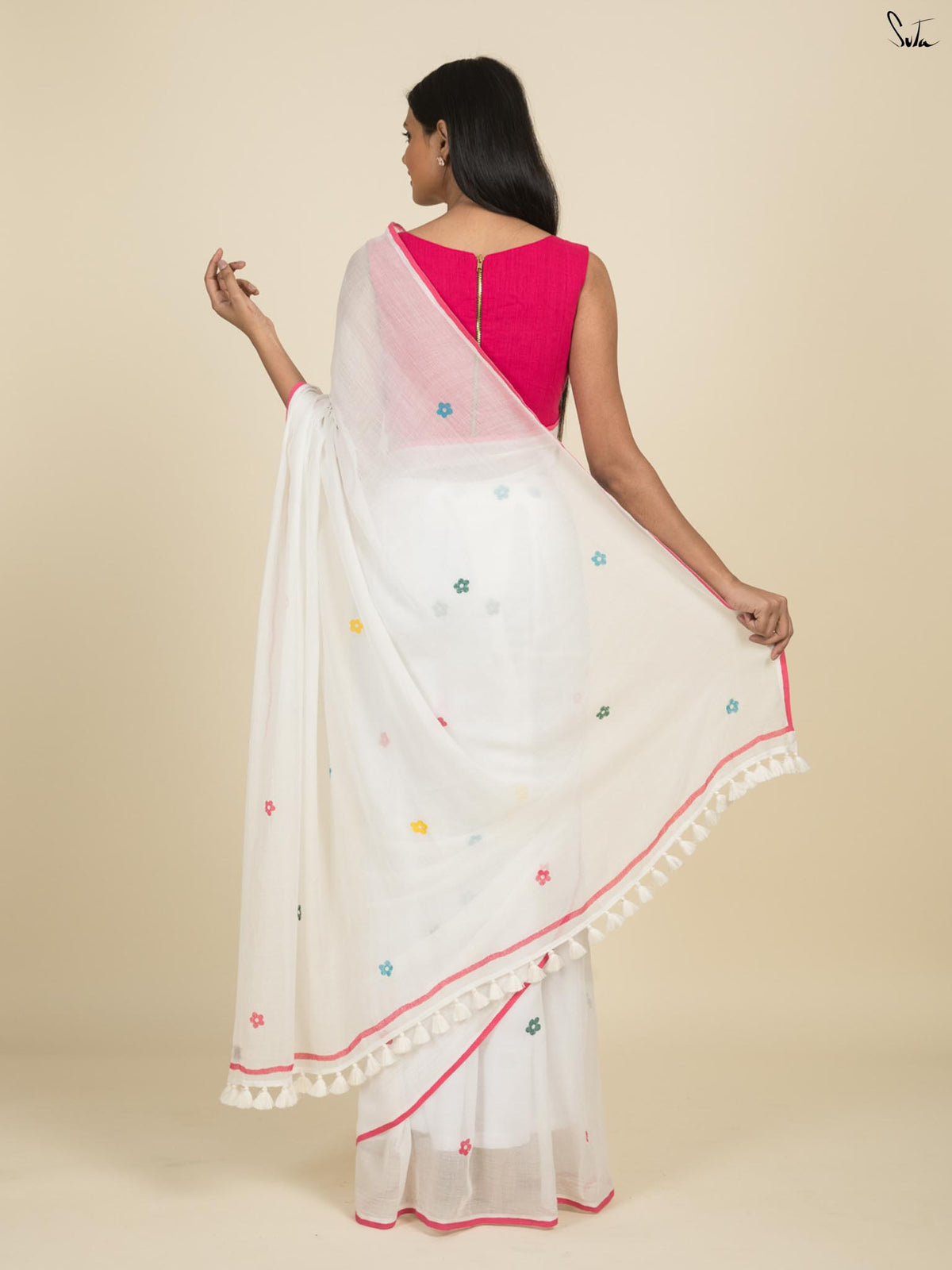 Hues Of White Saree