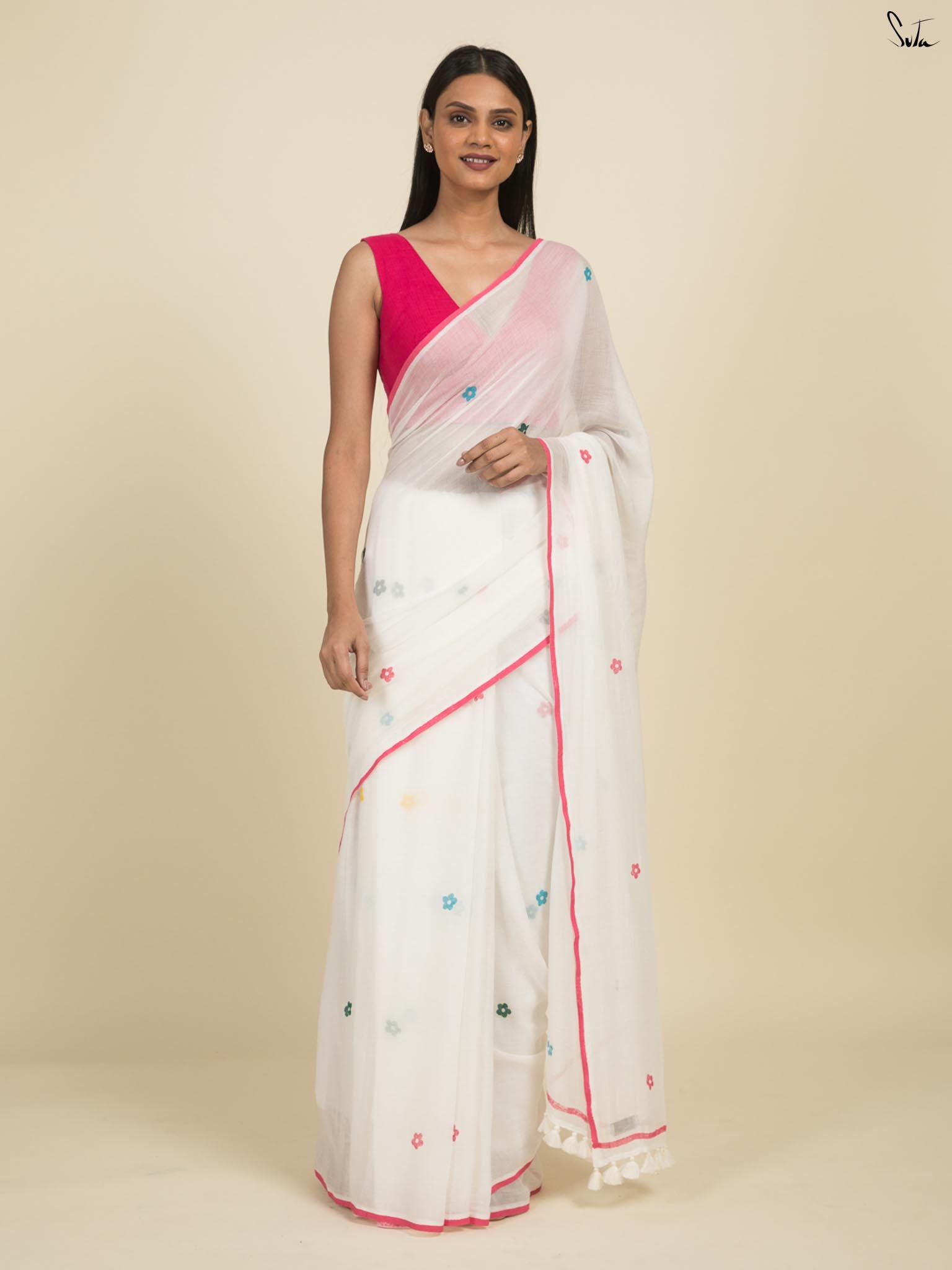 Hues Of White Saree