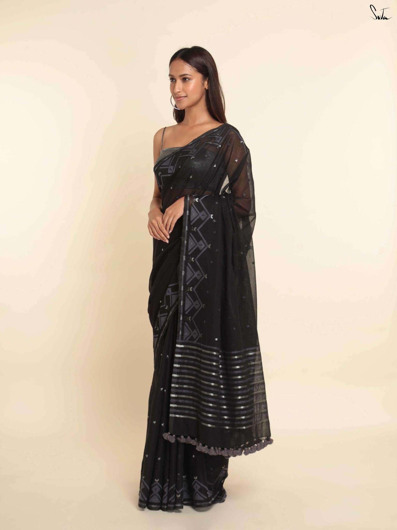 Ebony Saree