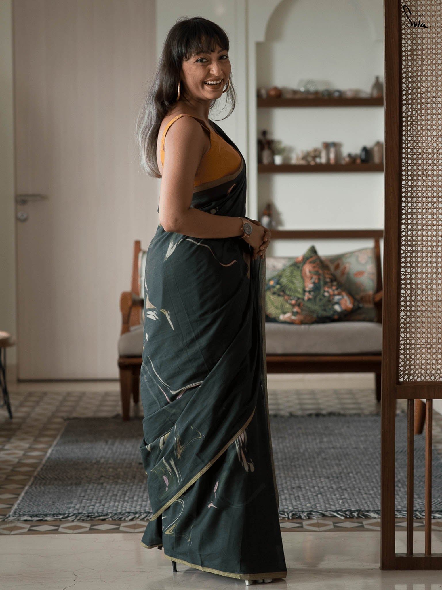 The Firefly Jungle Saree