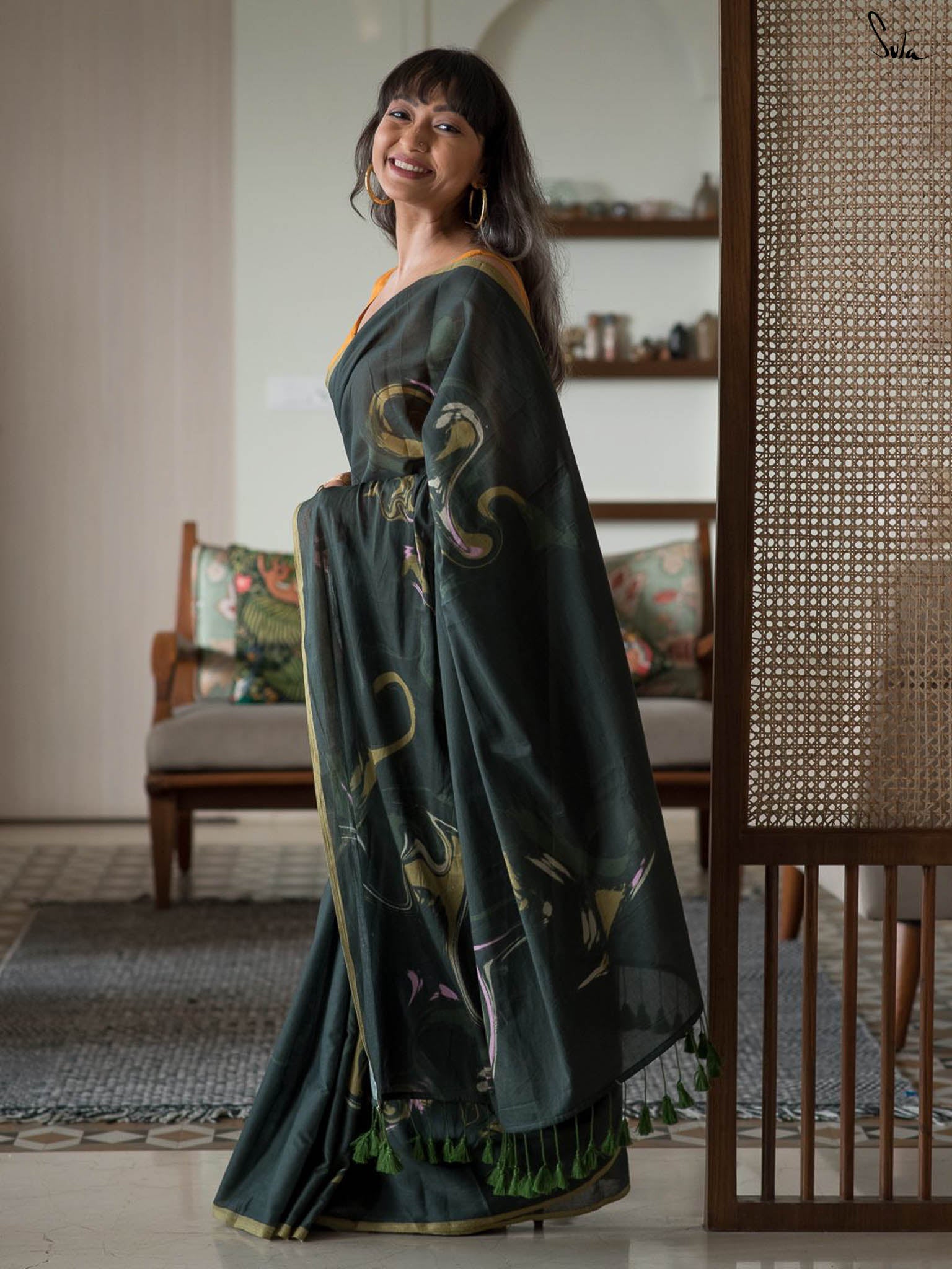 The Firefly Jungle Saree