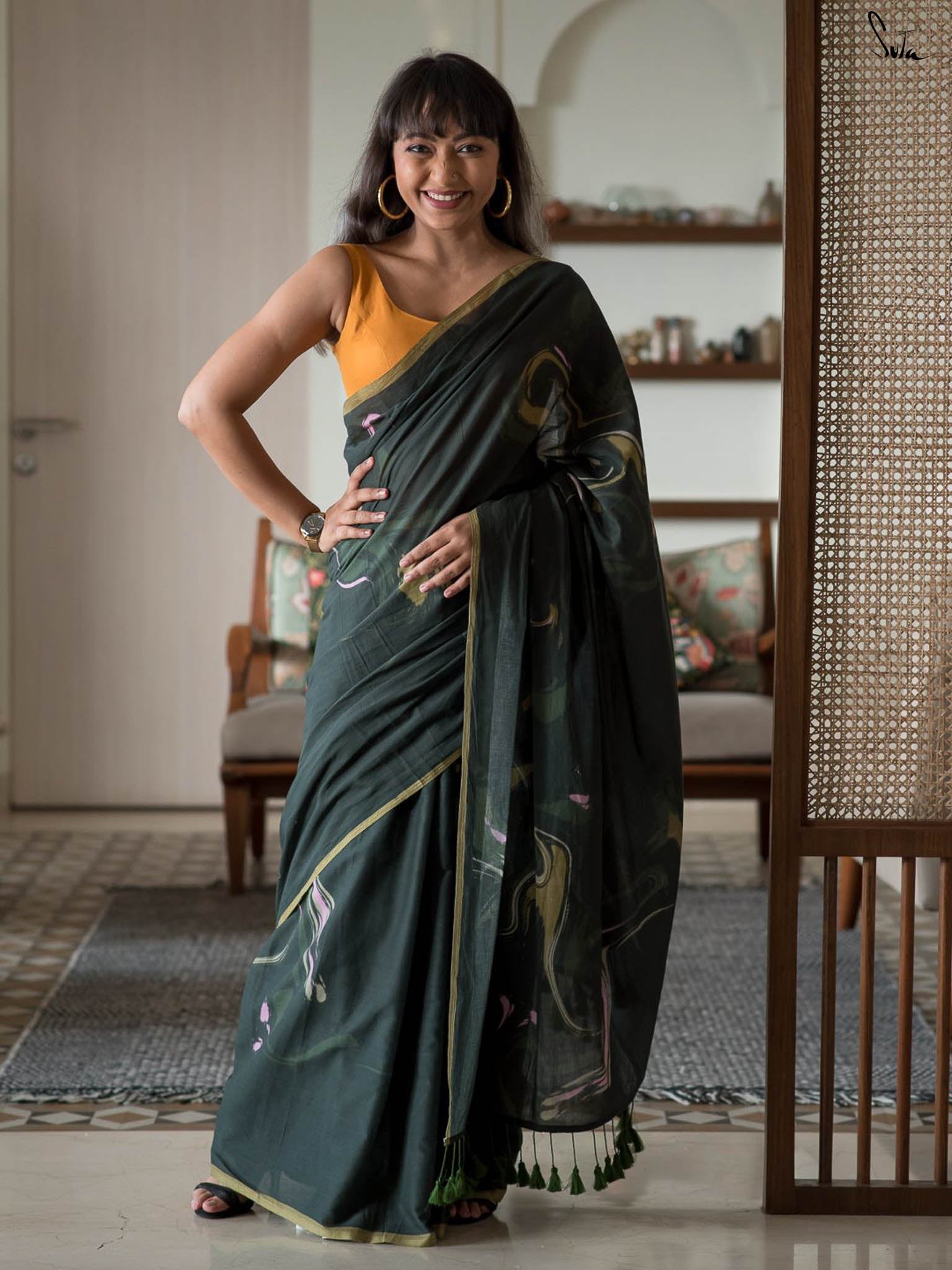 The Firefly Jungle Saree