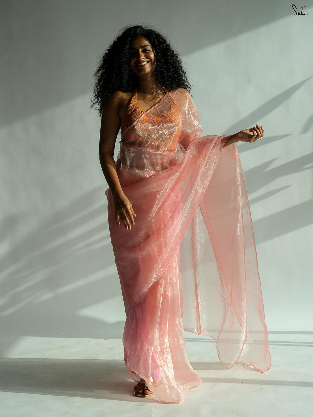 Chants Of Peach Saree