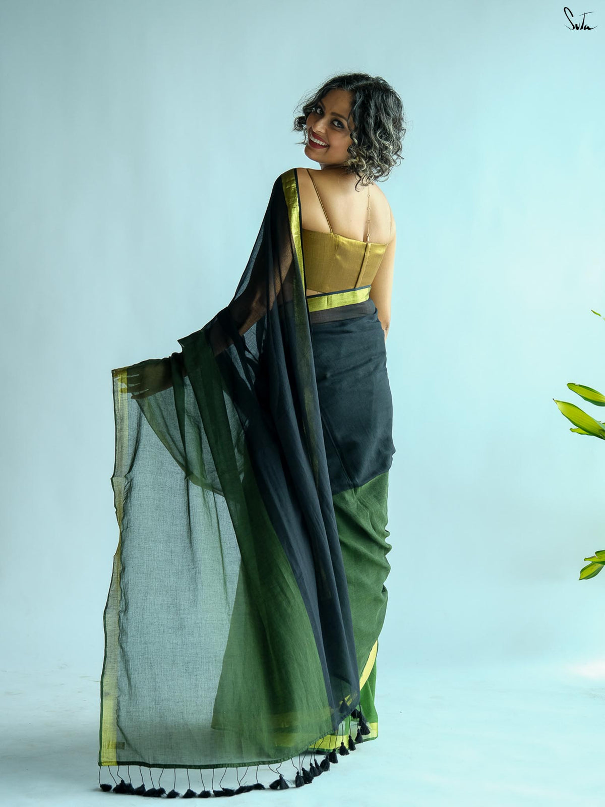 Shades Of A River Saree