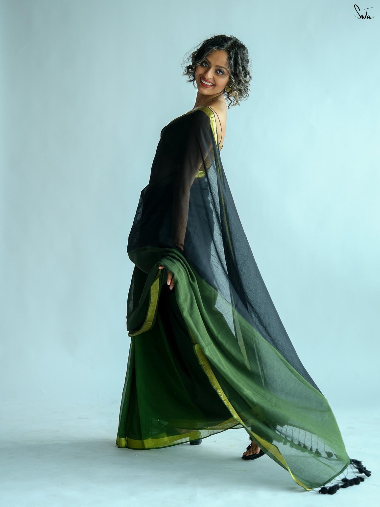 Shades Of A River Saree