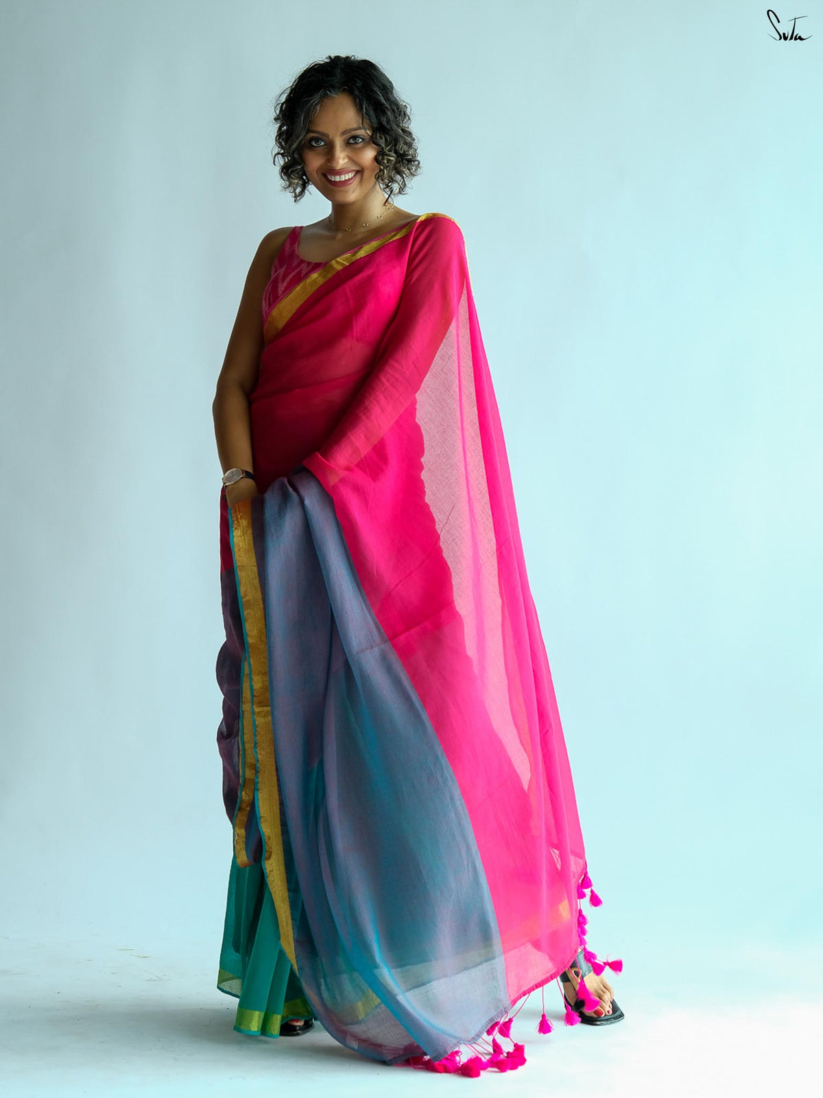 Shades Of Jade Saree