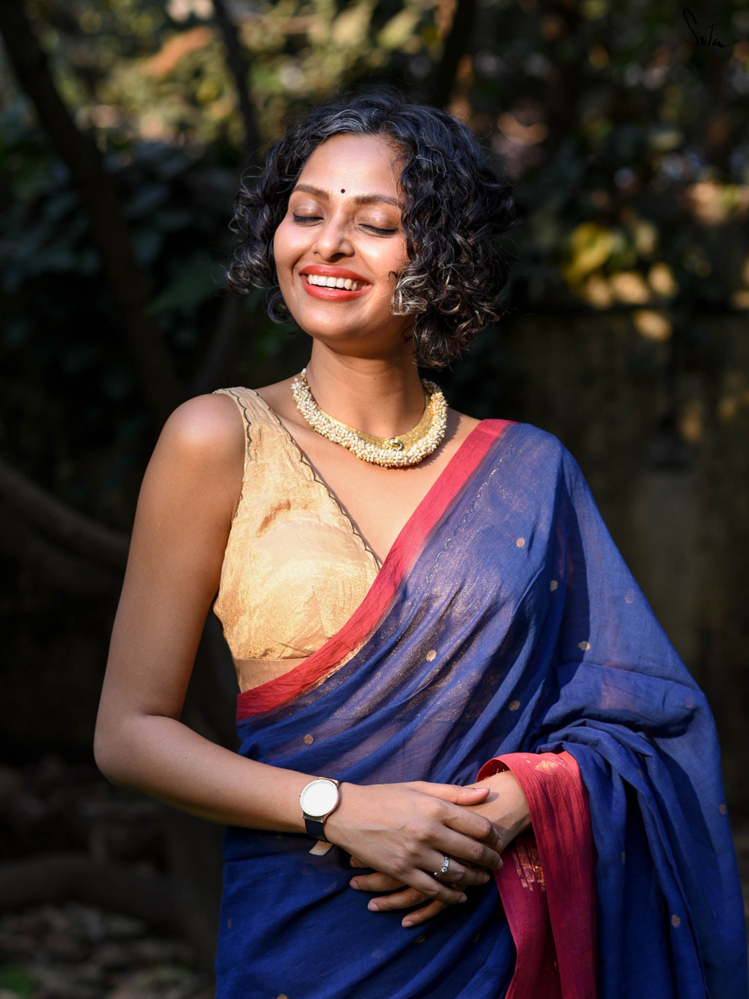 Suta Woven Design Pure Cotton Saree