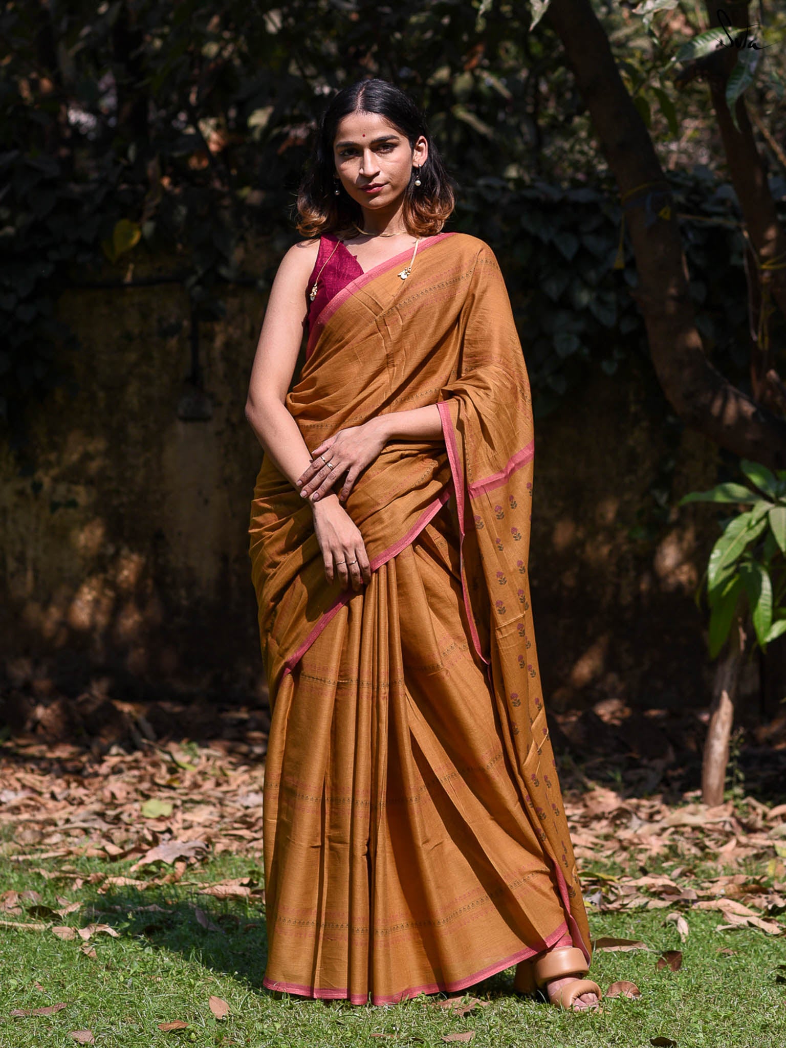 Suta Floral Pure Cotton Saree