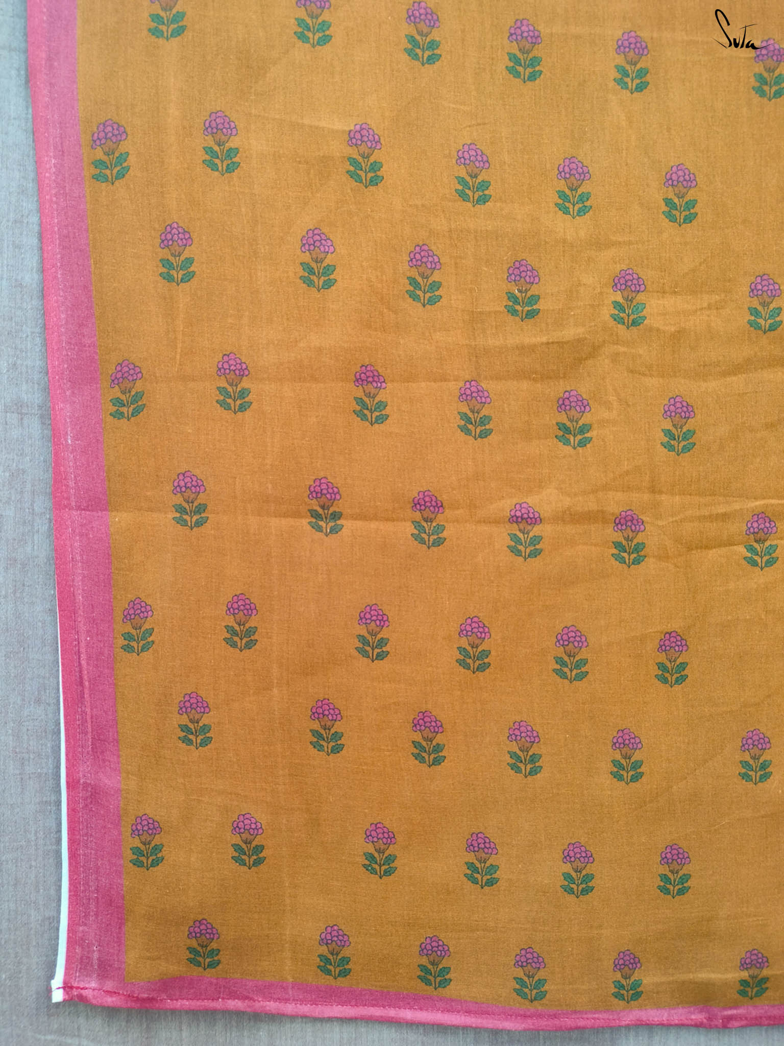Suta Floral Pure Cotton Saree