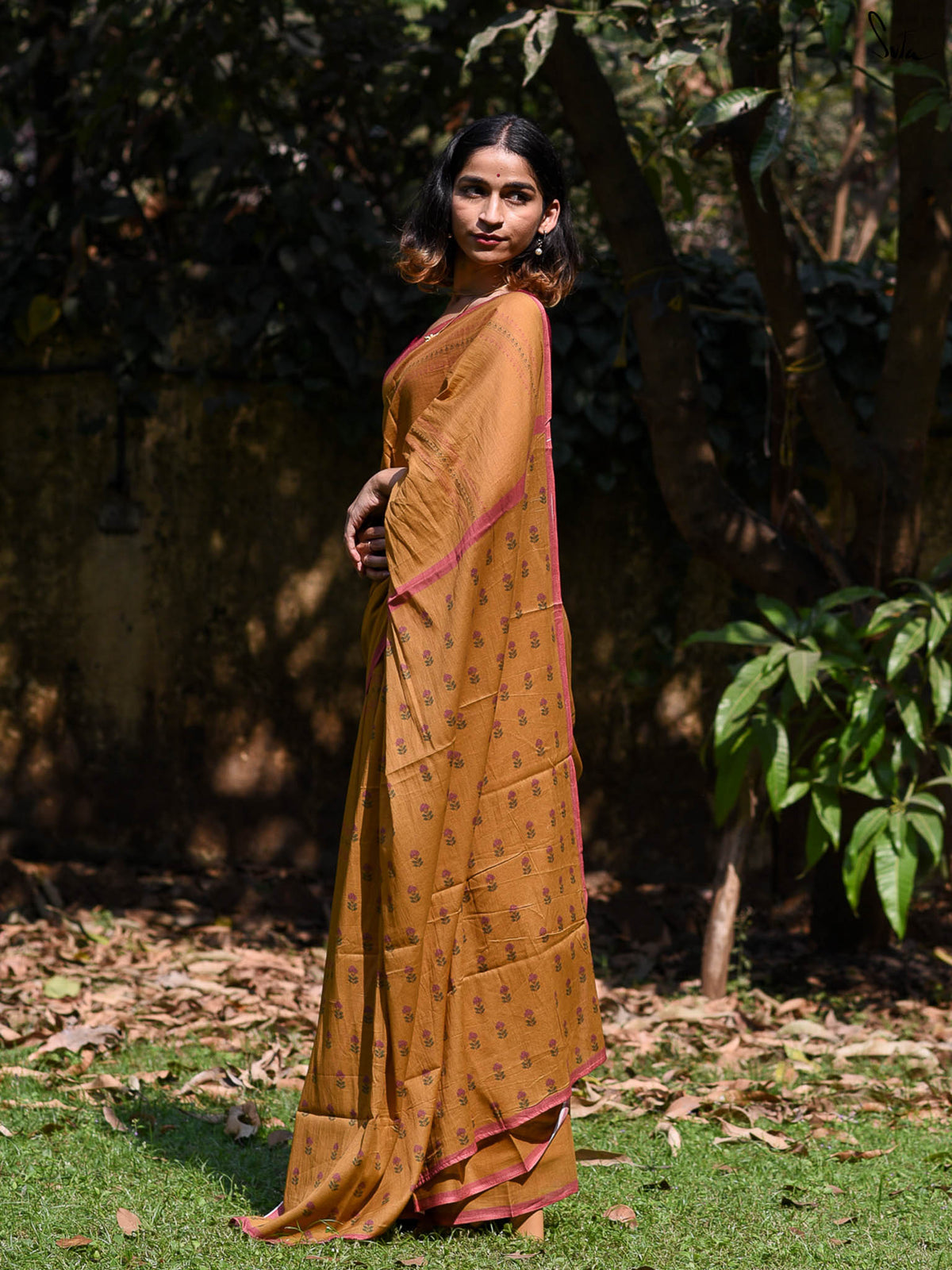 Suta Floral Pure Cotton Saree
