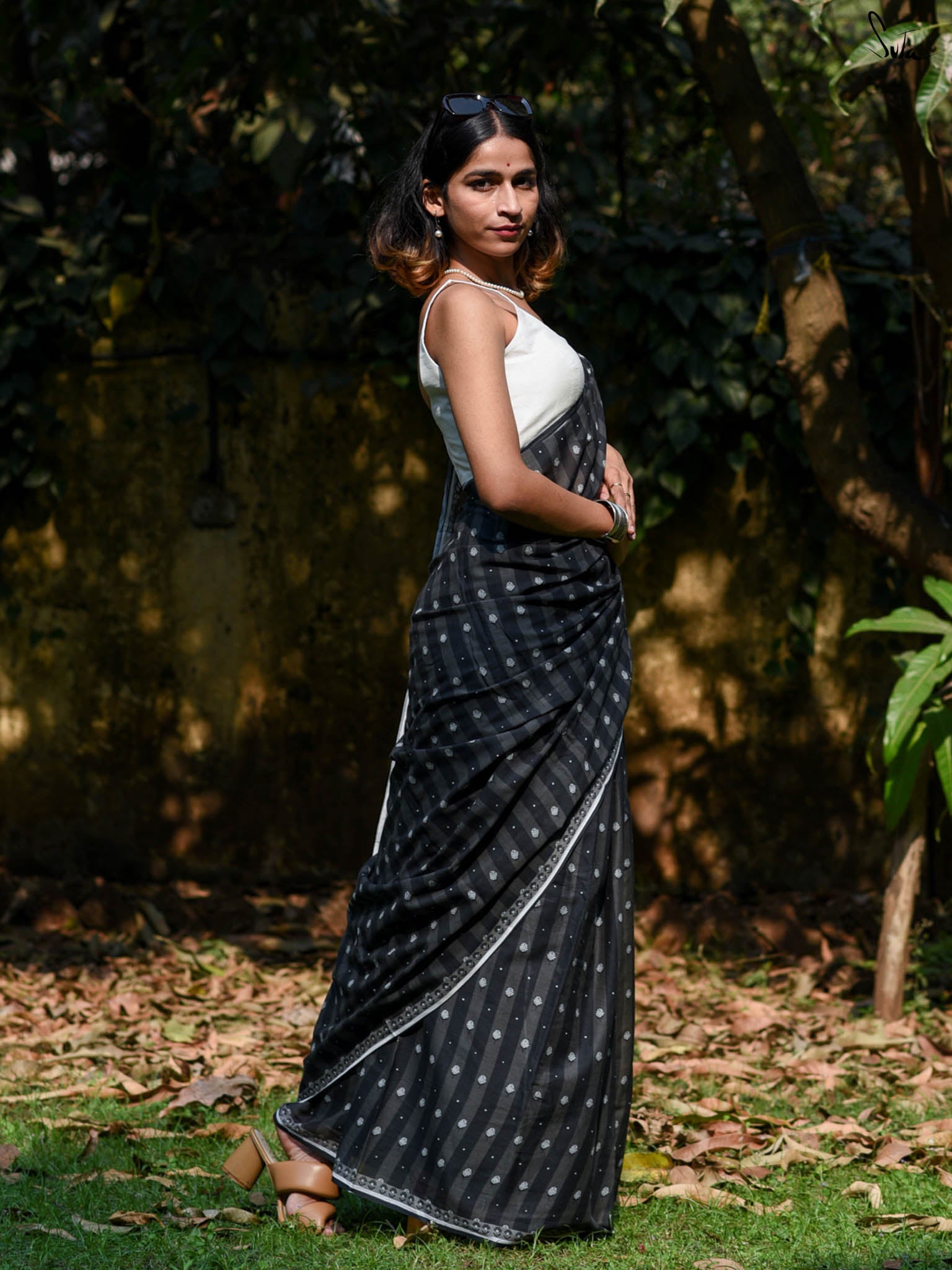 Suta Floral Printed Pure Cotton Saree
