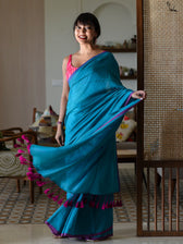 Aquamarine Saree