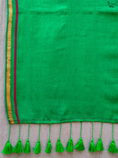 Double Trouble: Red/Green Saree