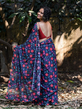 Valey Of Flowers Saree