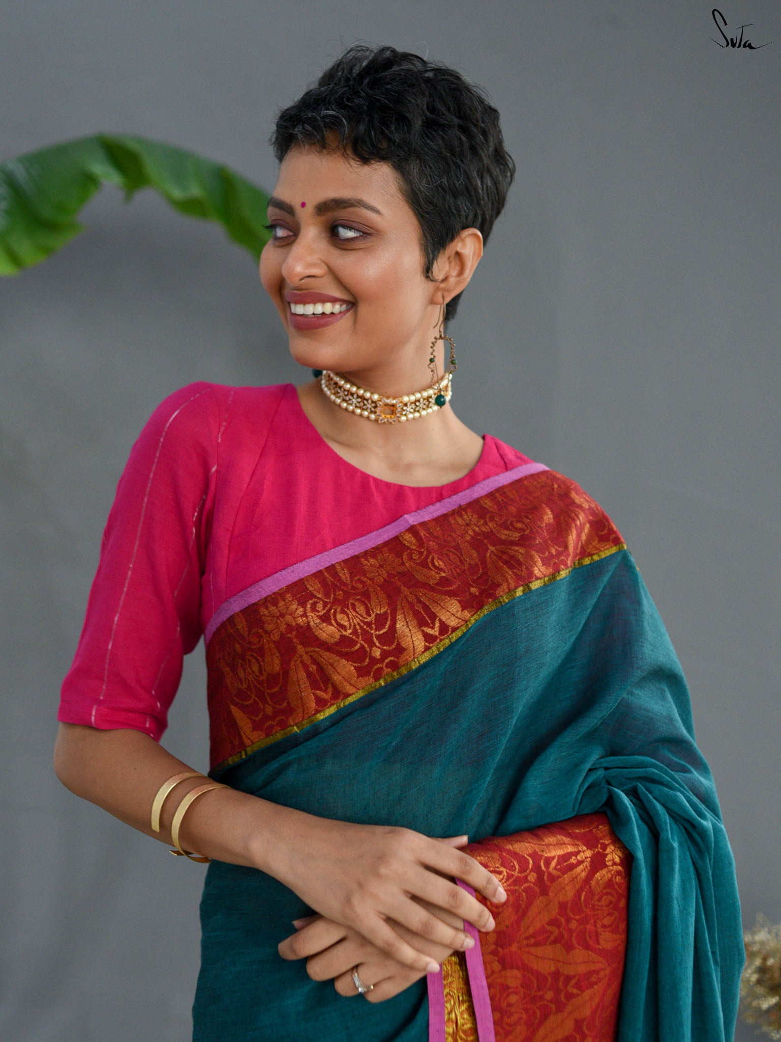 Laal Zari Saree