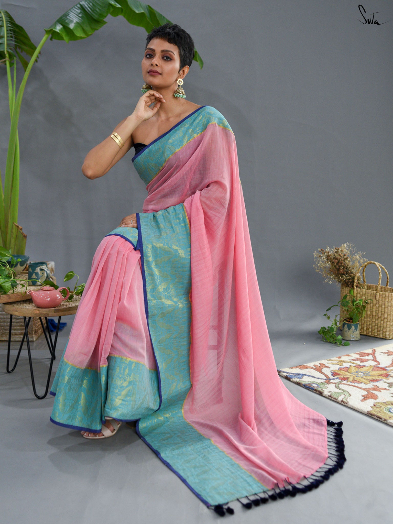 Misty Zari Saree