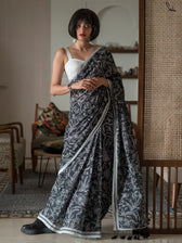 A Tale Of Raven Saree