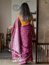 A Tale Of Maroon Saree