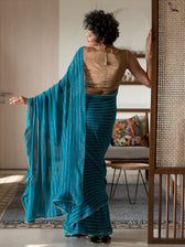 Neela Siatara Saree