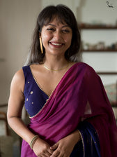 Ube Trickle Saree