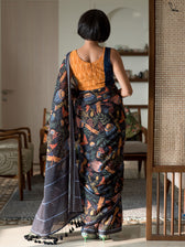 Midnight World Saree