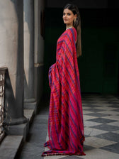 Suta Women Checked Zari Pure Cotton Saree