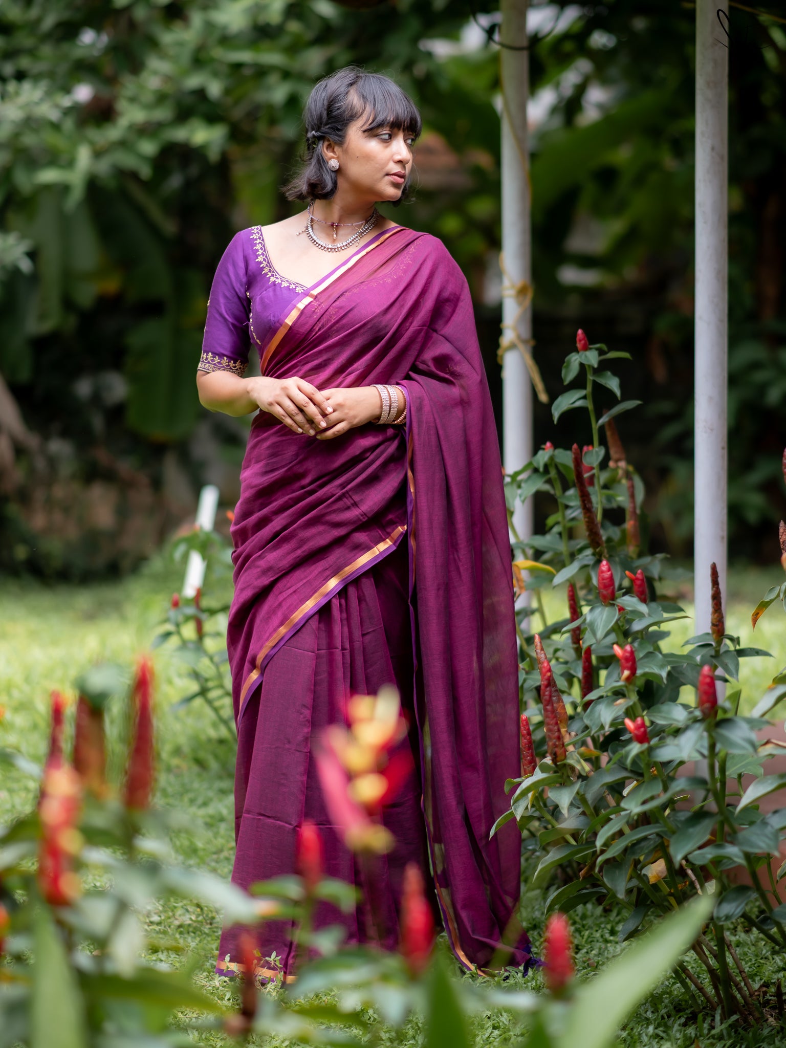 Suta Green Pure Cotton Saree