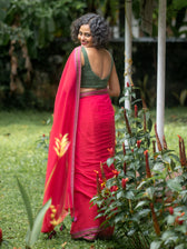 Suta Pink Pure Cotton Saree