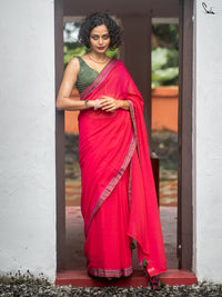 Suta Pink Pure Cotton Saree