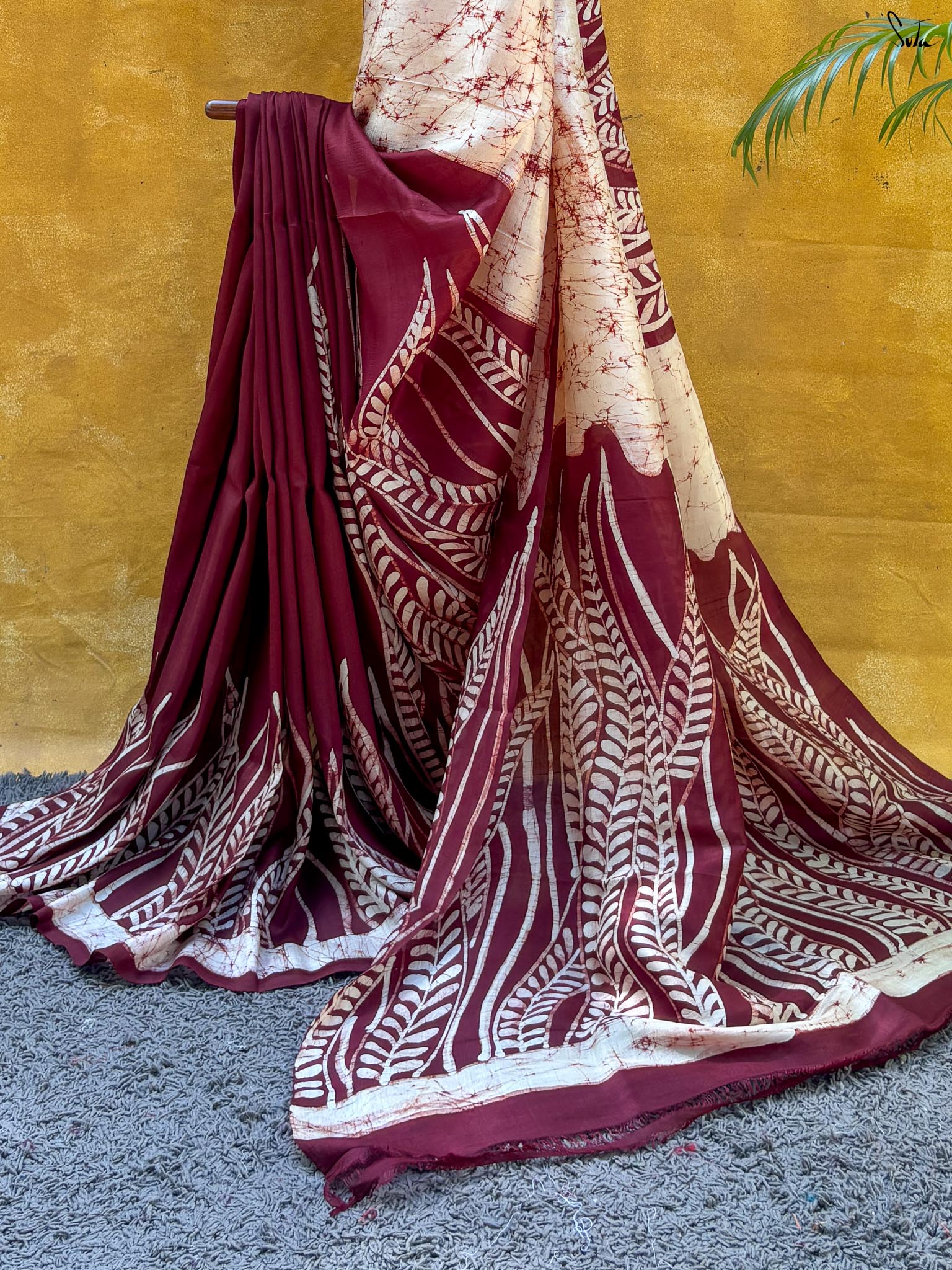 Shondhya Rong (Hand Painted Batik Silk Saree)