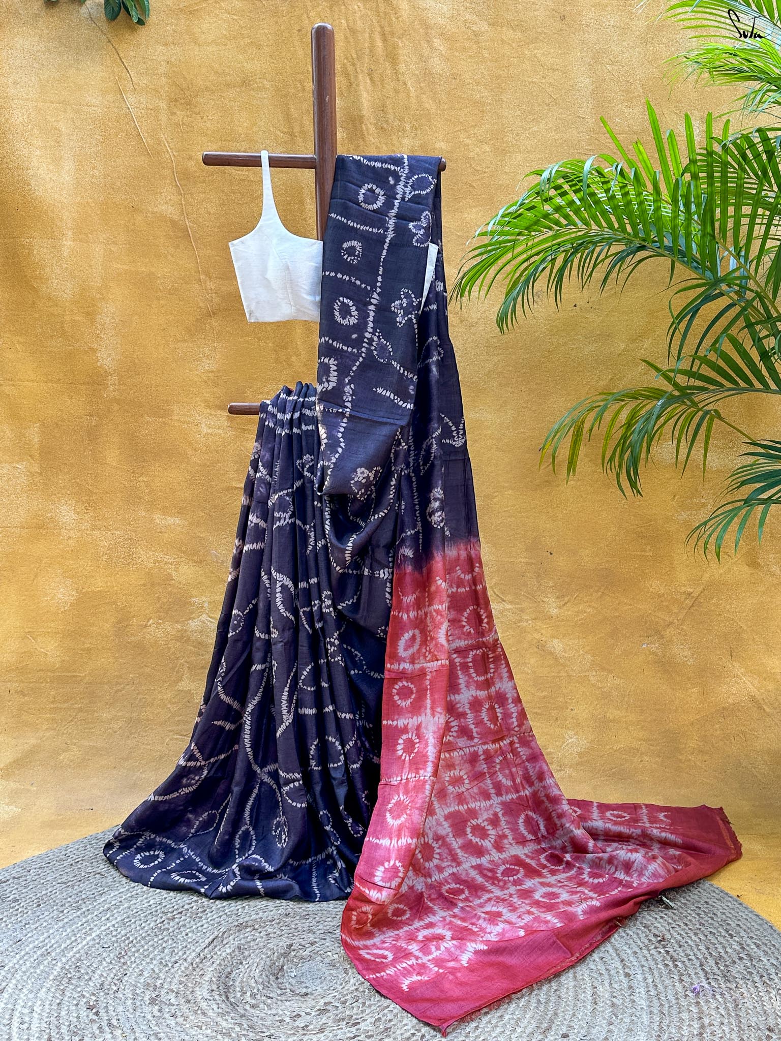 Sutrangi Craft (Pure Tussar Hand Needle Shibori Saree)
